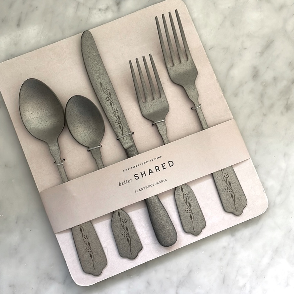 Anthropologie GORGEOUS “better shared” 5 piece place setting